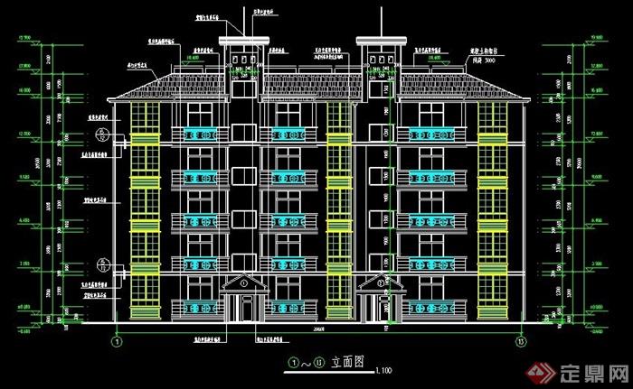 五层公寓住宅楼建筑设计图纸