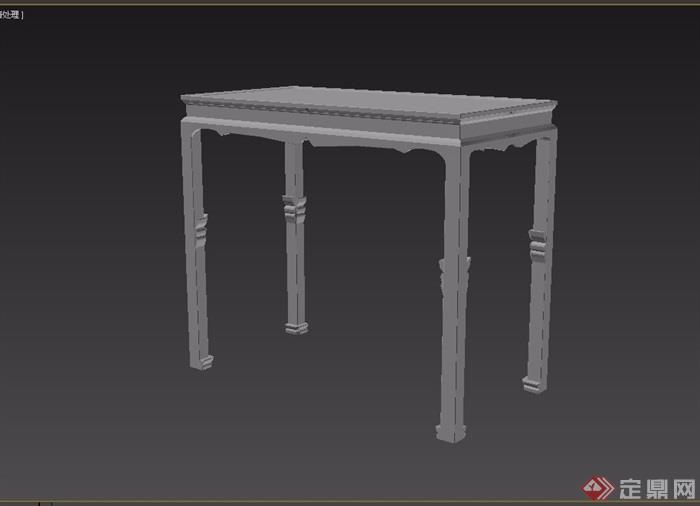 长方桌素材设计3d模型