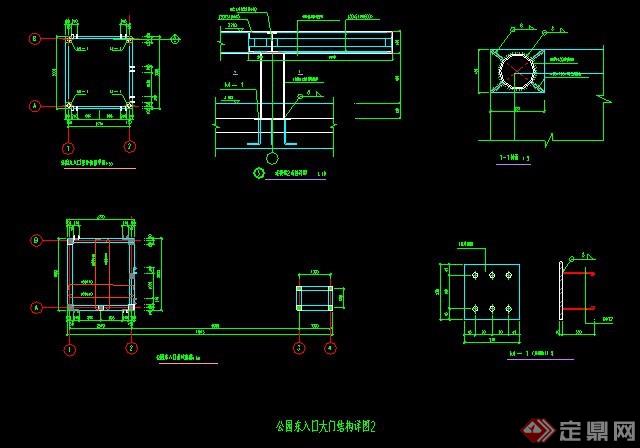 入口大门设计结构详图