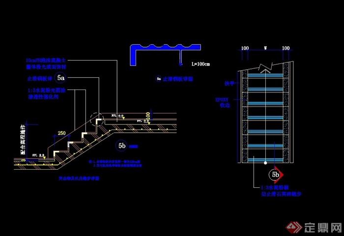 某详细的台阶踏步cad详图