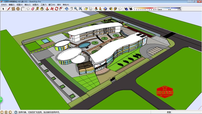 【设计师根据地】幼儿园(32)模型丰富详细,材质贴图清晰,具有很高的
