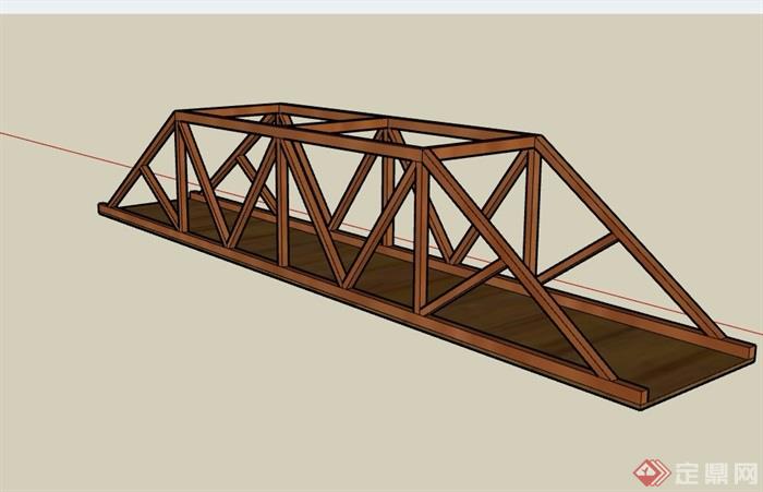 木棍桥设计图图片