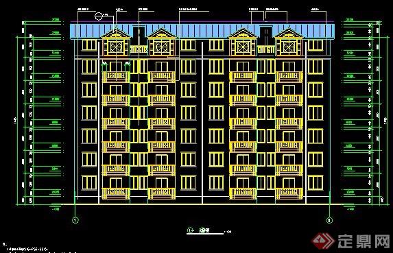 某6层住宅楼花园洋房建筑施工图