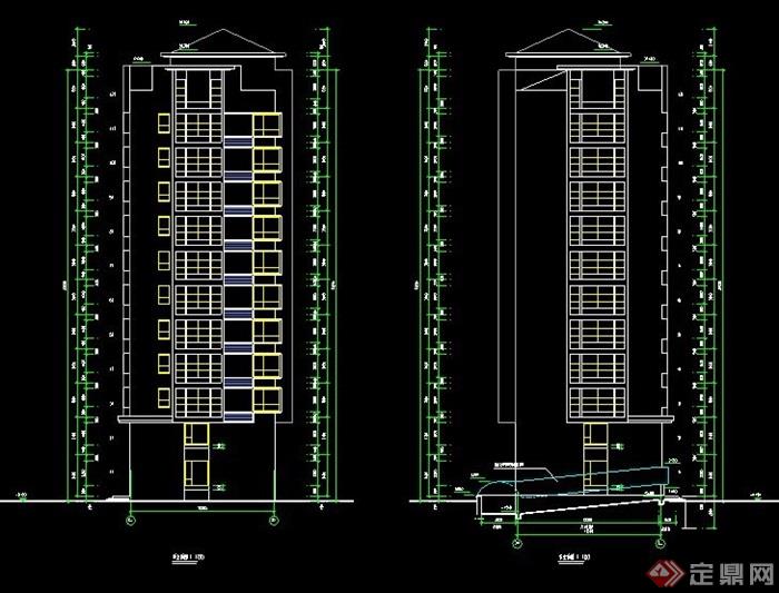 小高层公寓住宅楼建筑设计图纸