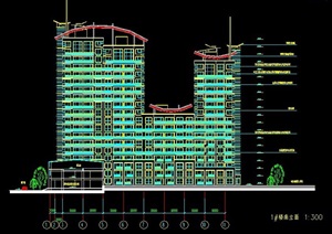 高层商住楼建筑设计及规划平面