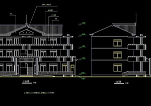 三层中式幼儿园建筑设计cad施工图