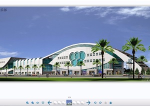 体育馆建筑设计cad方案带效果图