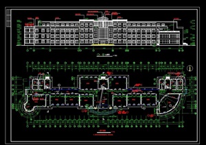 某现代学校建筑详细完整设计cad施工图