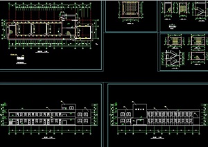 某多层小学教学楼全套cad施工图