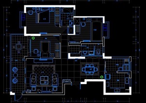 三室两厅住宅家装室内方案图