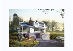 三层详细的欧式风格住宅别墅设计cad施工图