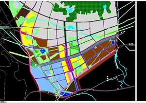 土地利用城市规划设计cad方案