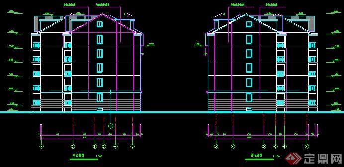 某六层教工住宅建筑设计图