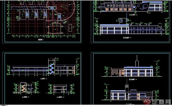 详细的两层幼儿园建筑cad施工图