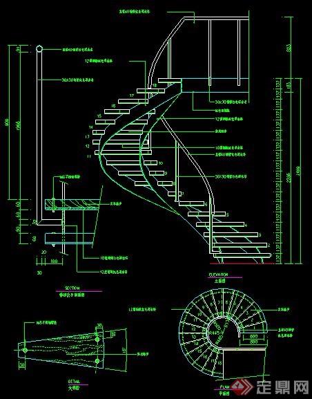 螺旋楼梯设计图纸