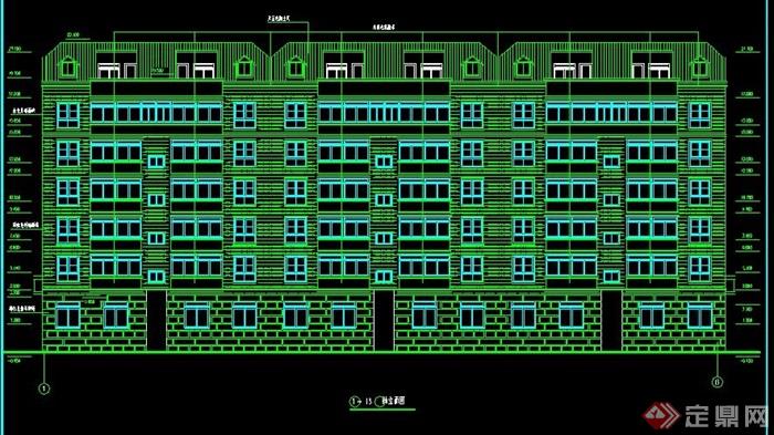 七层住宅楼建筑方案图