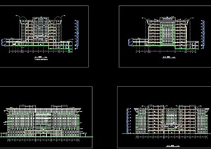 某大学图书馆建筑设计cad施工图