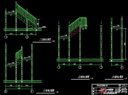 楼梯及栏杆设计节点图