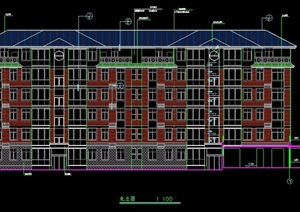六层住宅楼建筑设计施工图纸