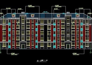 五层住宅楼建筑图纸方案设计