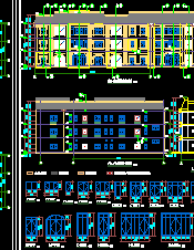 多层商业建筑详细建筑施工图设计cad图(3)