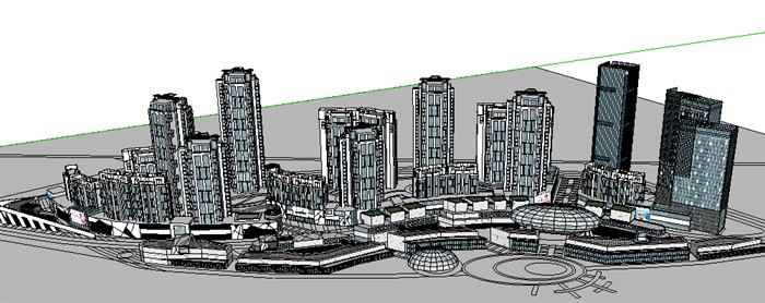 320-城市综合体，现代主义风格，2~40层(4)