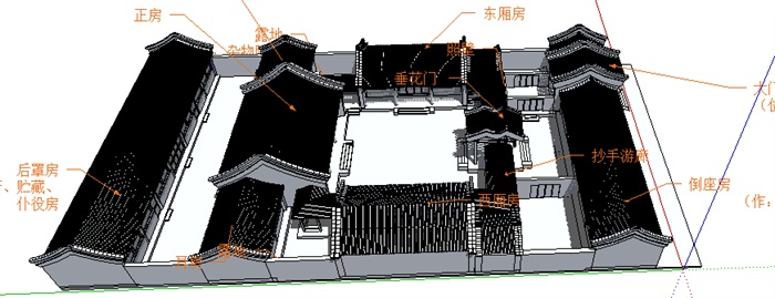 390-四合院，中式风格，1层(3)