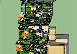 现代主义风格楼梯景观及山地商业建筑素材设计SU(草图大师)模型