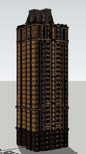403-欧式高层住宅，现代主义风格，27层(3)