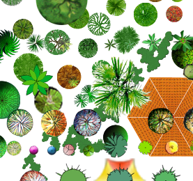 PSD格式的植物和景观节点汇总素材图(3)