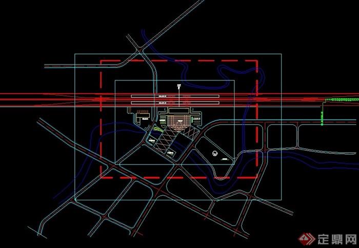 某中式火车站多层设计cad方案、su模型