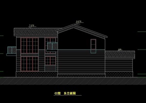 现代全套别墅建筑设计cad方案图纸