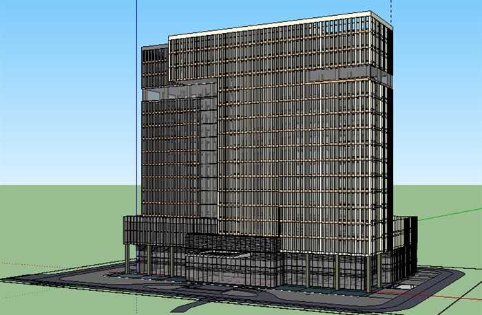 634-公共建筑_高层办公楼，现代主义风格，17层_2907_0(1)