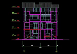 两套不同别墅设计设计cad施工图