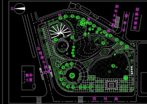 某广场规划设计cad图纸