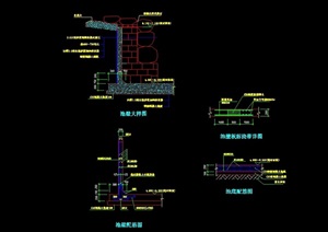 水池池壁设计cad施工图
