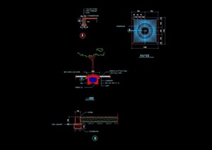 某节点树池素材cad施工图