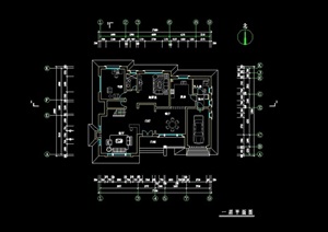 别墅建筑cad平面