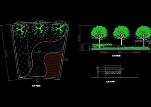 详细的种植花池设计cad施工图