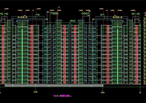 某高层居住小区建筑设计cad方案