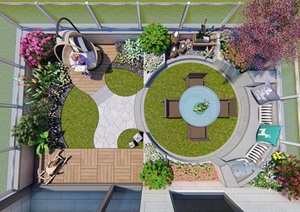 屋顶花园 模型 效果图 lumion8.0文件