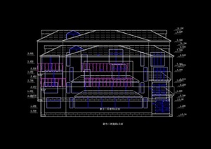 蒙古别墅建筑设计cad方案图