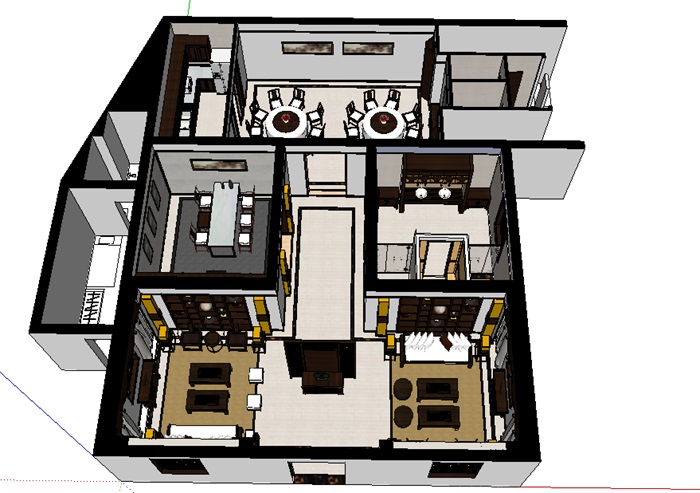 03--中式别墅室内图模型(1)