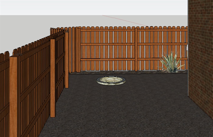 03--房子的木栅栏围栏SU模型(2)