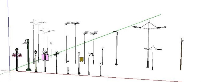 08-01各种路灯太阳能路灯模型(2)