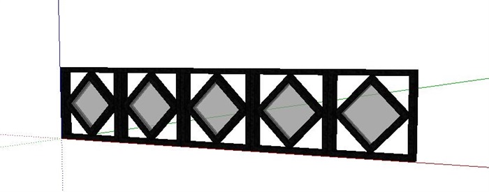 24--欧式栏杆护栏SU模型(3)