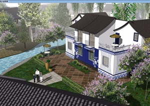 中式民居别墅设计jpg方案及效果图
