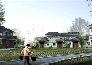 中式多层民居住宅别墅设计jpg方案