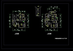 多种别墅户型建筑cad方案图