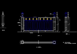 欧式详细的栏杆设计cad方案